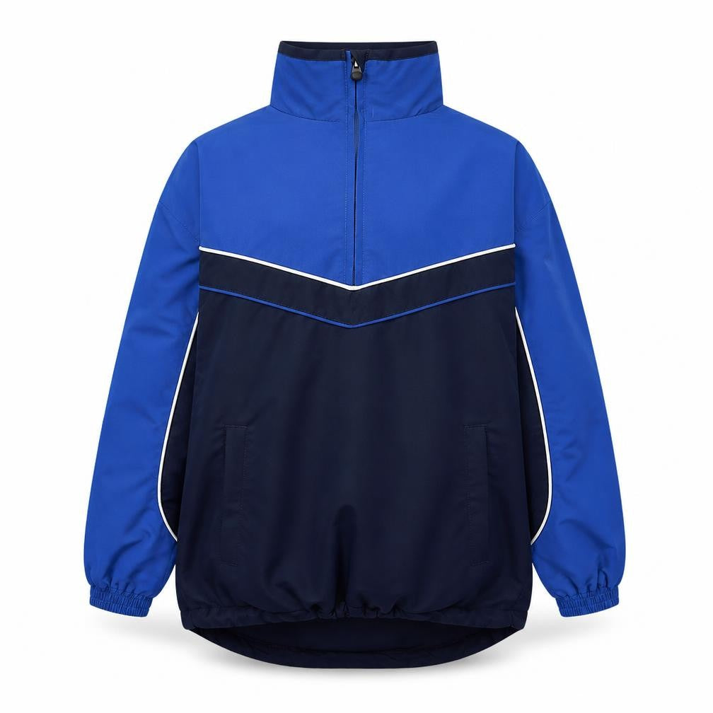 Front view of Banner Sport boys’ blue basic coat coat, size 9-10, years