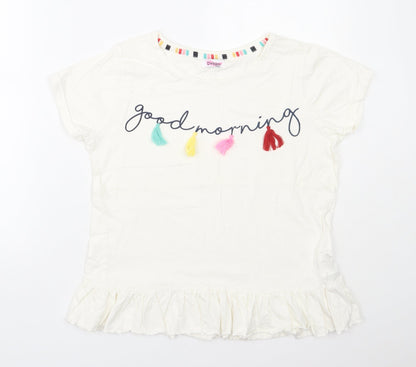 Avon Womens Pink  Cotton Basic T-Shirt Size 12 Round Neck