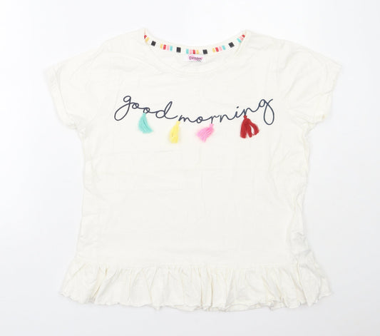 Avon Womens Pink  Cotton Basic T-Shirt Size 12 Round Neck