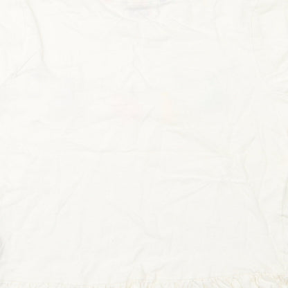 Avon Womens Pink  Cotton Basic T-Shirt Size 12 Round Neck