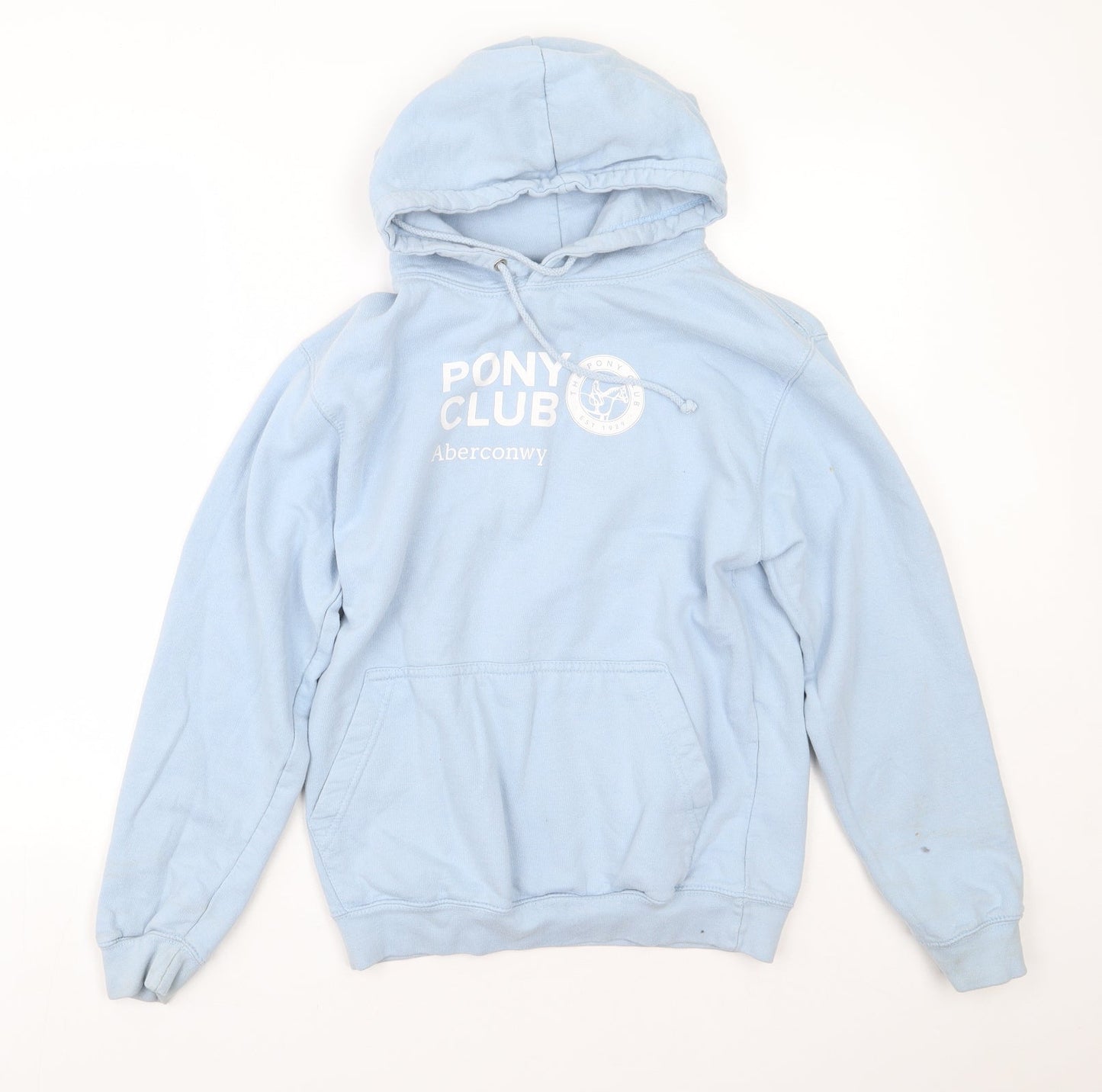AWD Womens Blue  Cotton Pullover Hoodie Size S   - Pony