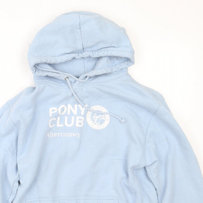AWD Womens Blue  Cotton Pullover Hoodie Size S   - Pony
