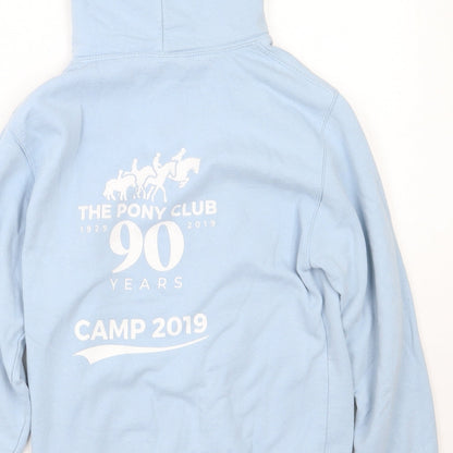 AWD Womens Blue  Cotton Pullover Hoodie Size S   - Pony