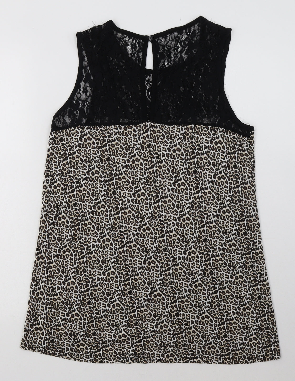 Womens UK Size 12 Preworn Brown Basic Tank