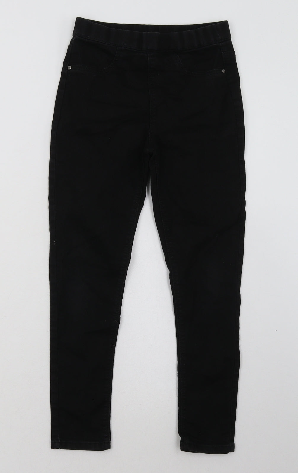 Matalan Girls Black  Cotton Jegging Trousers Size 9 Months  Regular