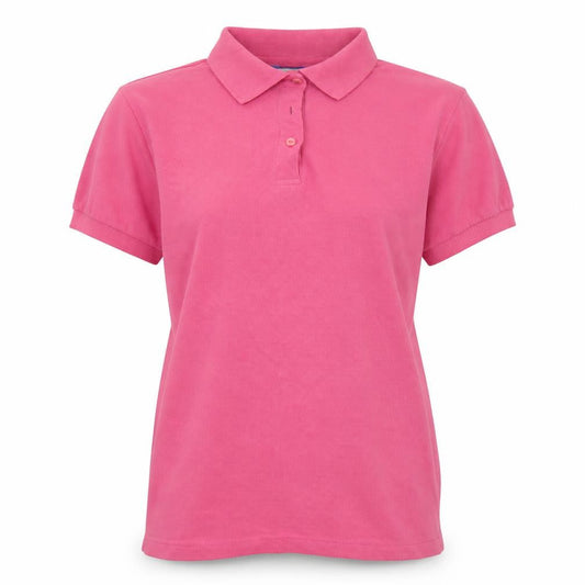 Casual Club Womens Pink  Polyester Basic Polo Size S Collared