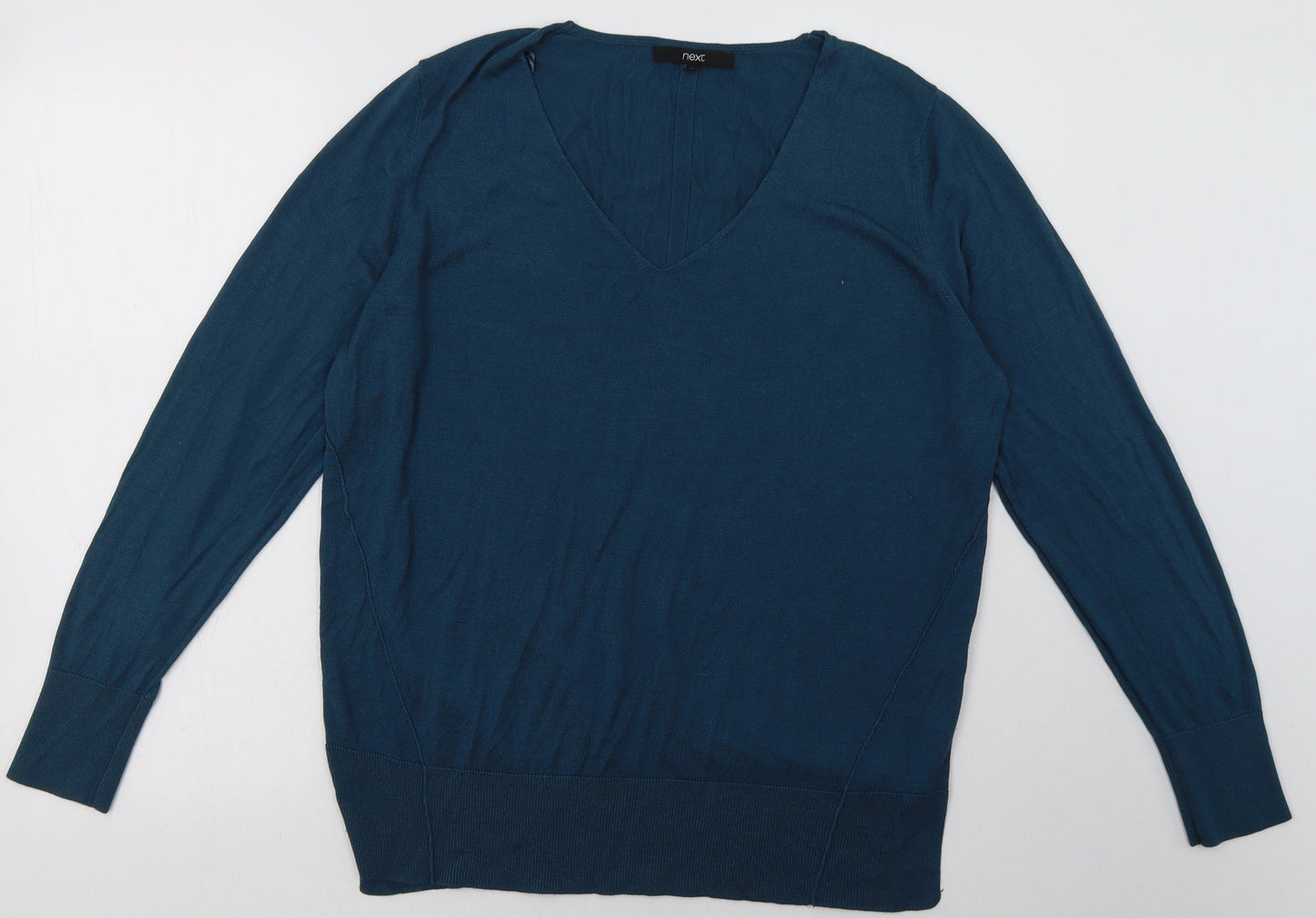 Womens UK Size 16 NEXT Green Pullover Sweatshirt