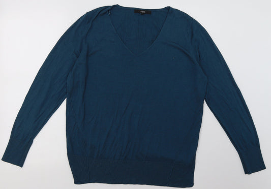 Womens UK Size 16 NEXT Green Pullover Sweatshirt