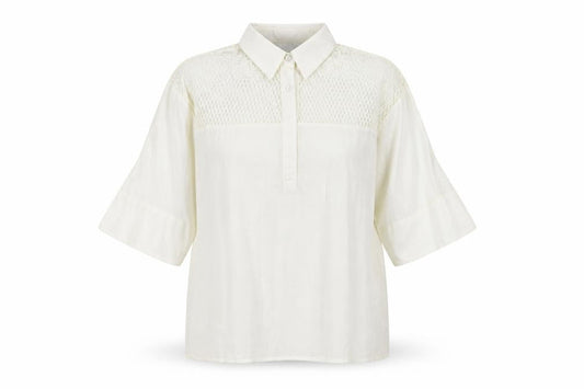 Axel Womens White  Viscose Basic Polo Size 14 Collared