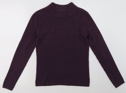 Matalan Womens Purple  Acrylic Pullover Sweatshirt Size 8  Pullover
