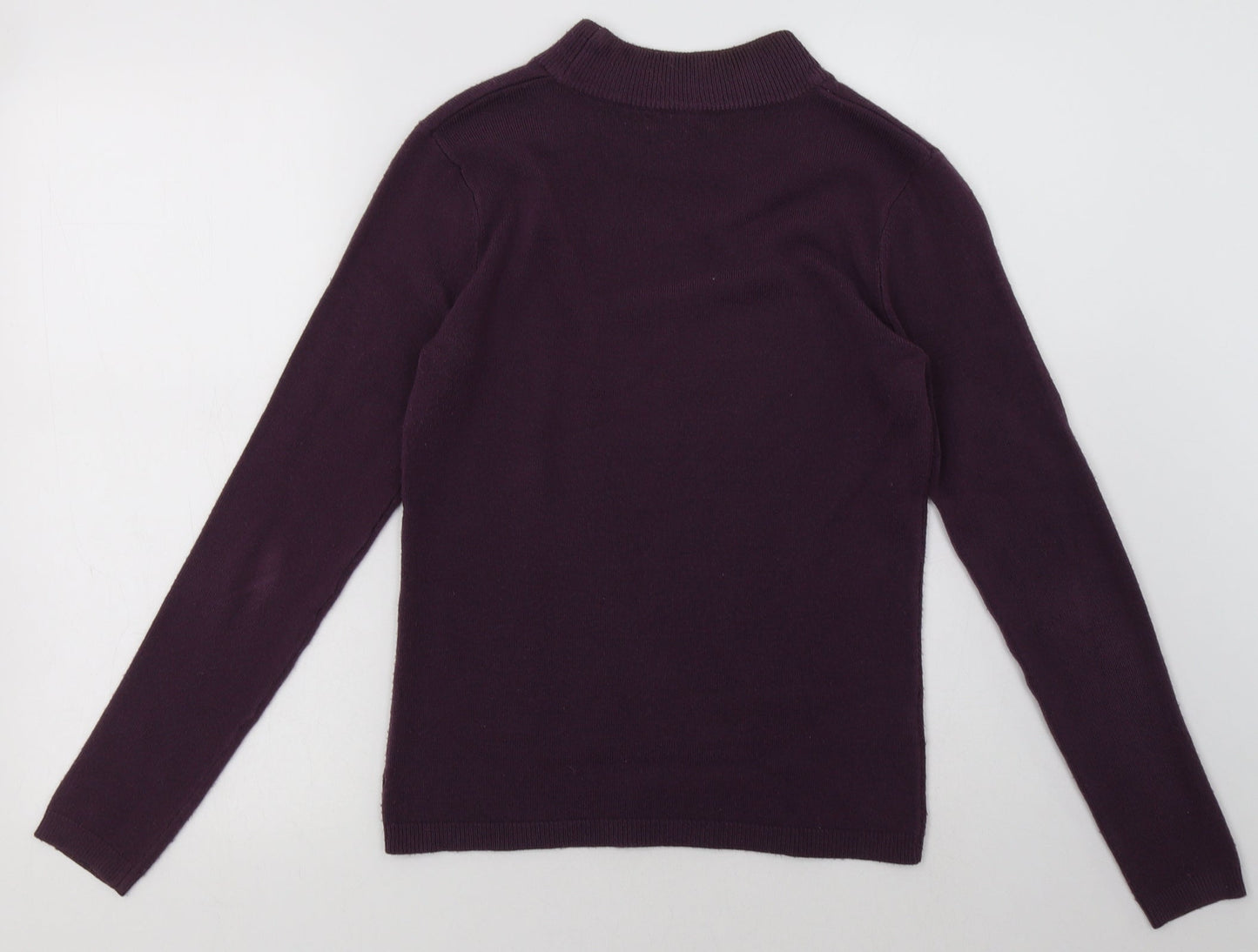 Matalan Womens Purple  Acrylic Pullover Sweatshirt Size 8  Pullover