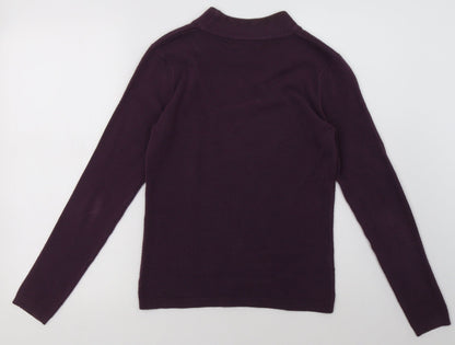 Matalan Womens Purple  Acrylic Pullover Sweatshirt Size 8  Pullover
