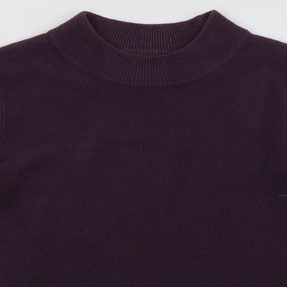Matalan Womens Purple  Acrylic Pullover Sweatshirt Size 8  Pullover