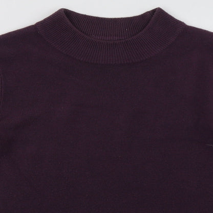Matalan Womens Purple  Acrylic Pullover Sweatshirt Size 8  Pullover