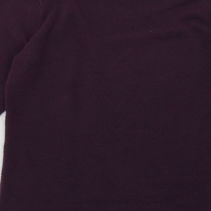 Matalan Womens Purple  Acrylic Pullover Sweatshirt Size 8  Pullover