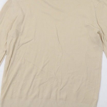 Brand and care label for Matalan women’s beige viscose pullover sweatshirt, size UK 12, pullover