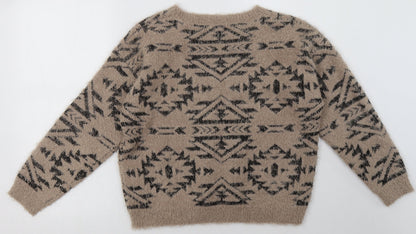 Womens UK Size 12 Marks and Spencer Brown Pullover Sweatshirt