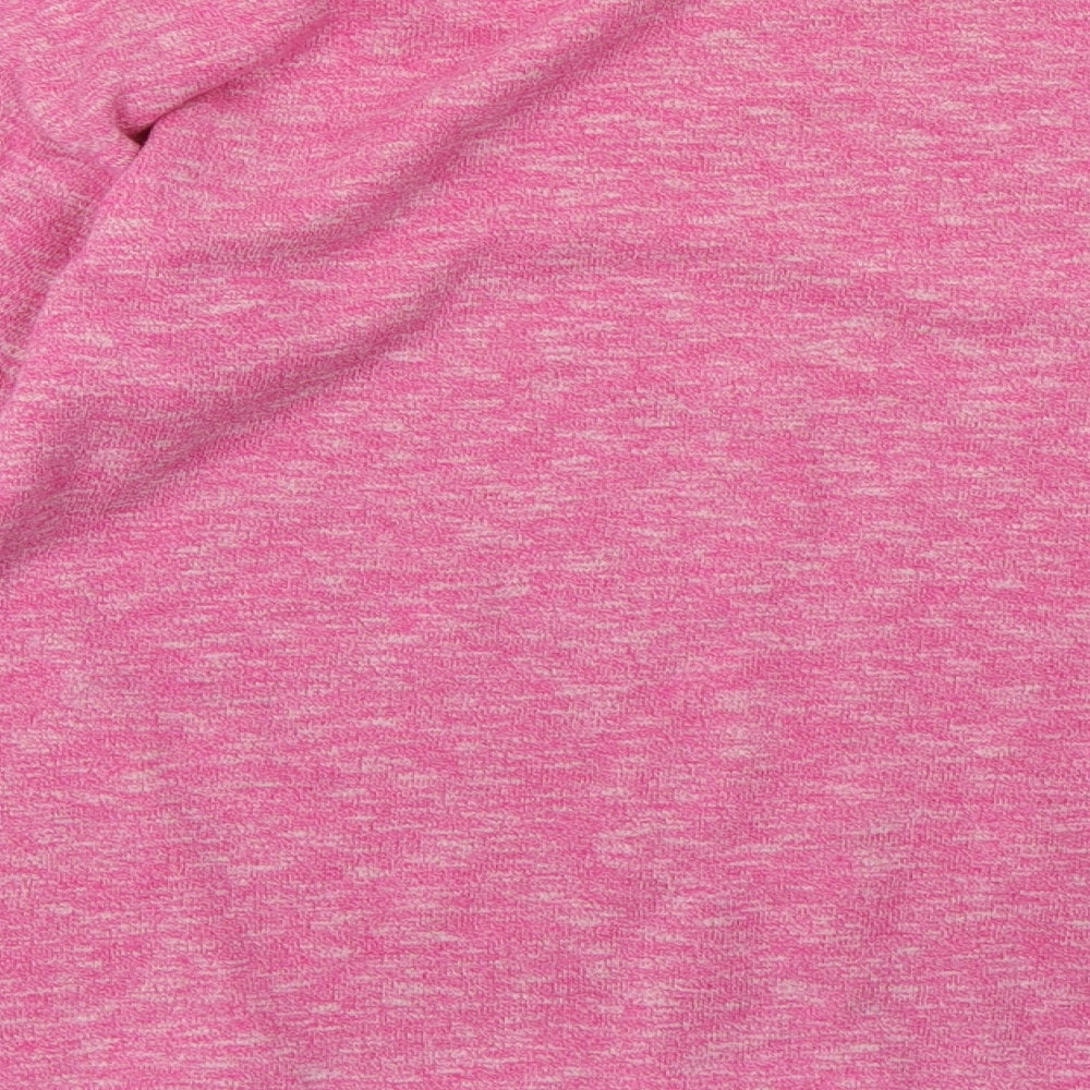 Brand and care label for Bonds women’s pink cotton pullover sweatshirt, size S, pullover