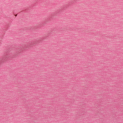 Brand and care label for Bonds women’s pink cotton pullover sweatshirt, size S, pullover