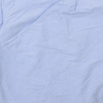 Mens UK Size M larsson & co Blue  Button-Up Long Sleeve Casual Shirt