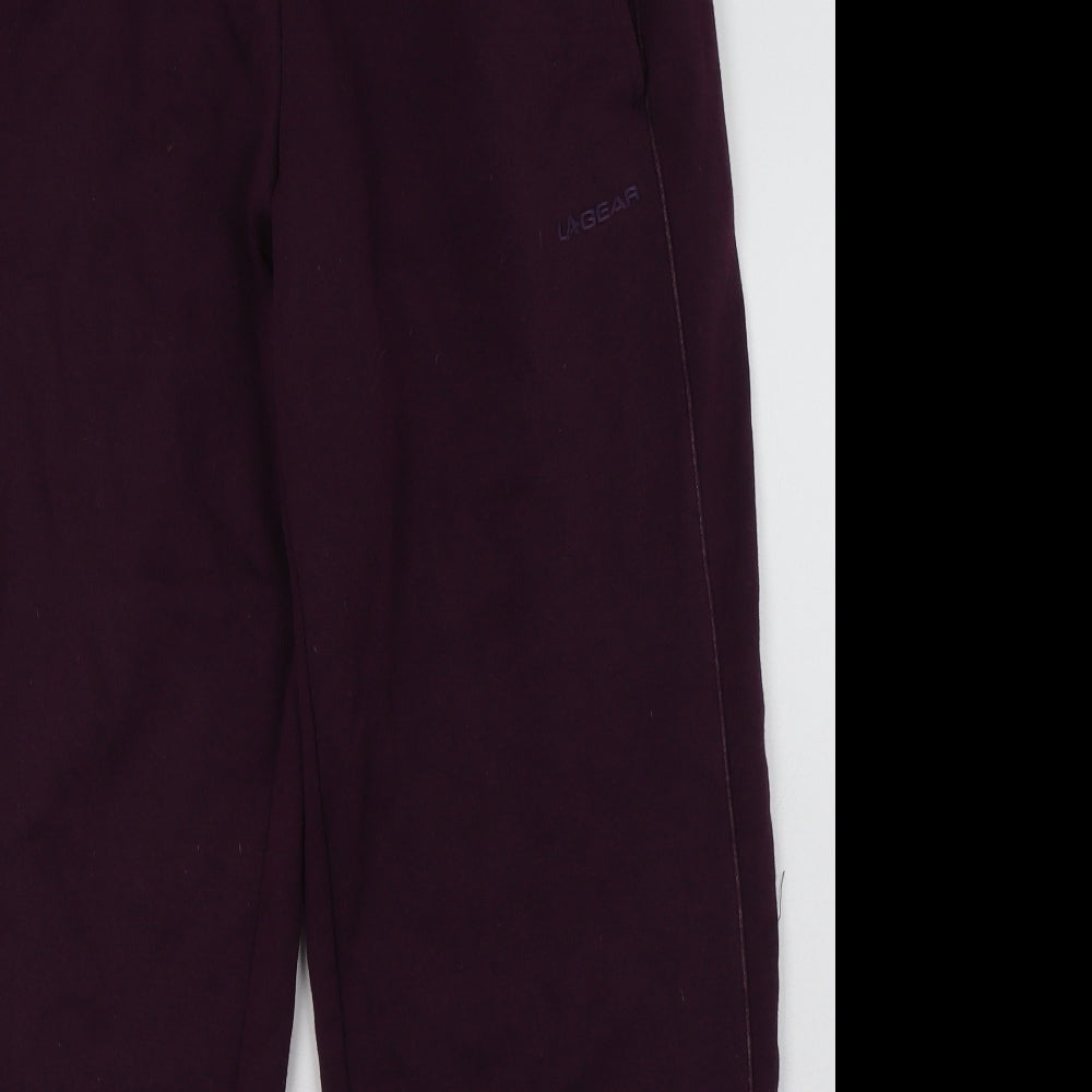 Womens UK Size 12 LA Gear Regular Fit Jogger Purple Trousers