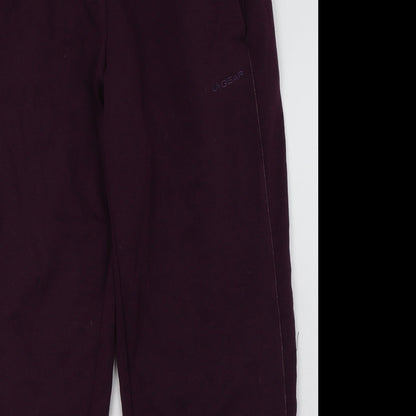 Womens UK Size 12 LA Gear Regular Fit Jogger Purple Trousers