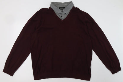 Mens UK Size 2XL Burton Red Pullover Sweatshirt