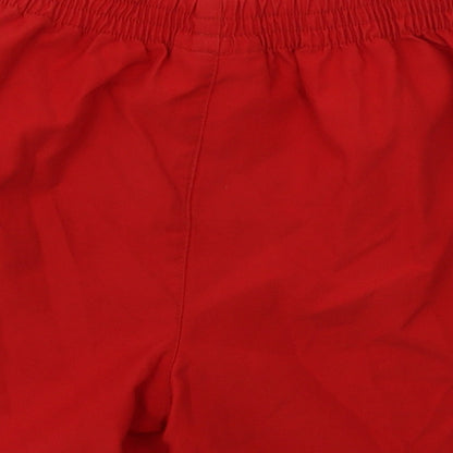 Reebok Boys Red  Polyester Sweat Shorts Size 3-4 Years  Regular  - Liverpool Football Club