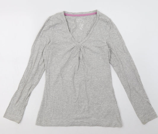 ESMARA Womens Grey  Cotton Pullover Sweatshirt Size 10  Pullover