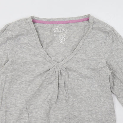 ESMARA Womens Grey  Cotton Pullover Sweatshirt Size 10  Pullover