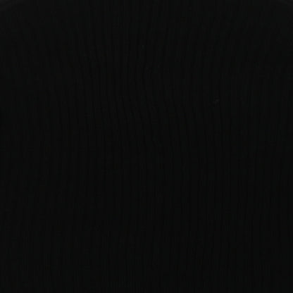Brand and care label for Dorothy Perkins women’s black acrylic pullover sweatshirt, size UK 10, pullover