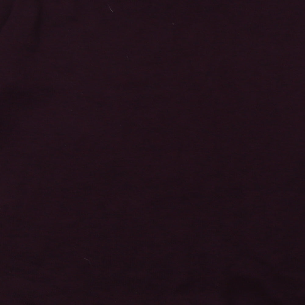 Brand and care label for Select women’s purple acrylic pullover sweatshirt, size UK 10, pullover