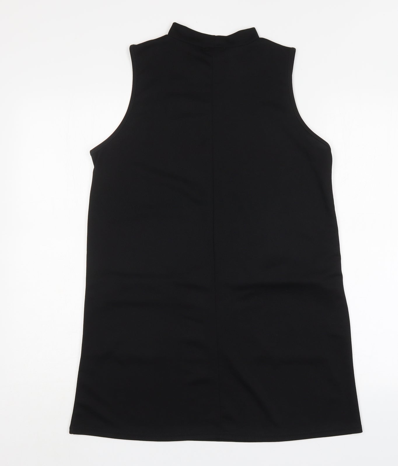 Boohoo Womens Black  Polyester Mini  Size 12  Round Neck