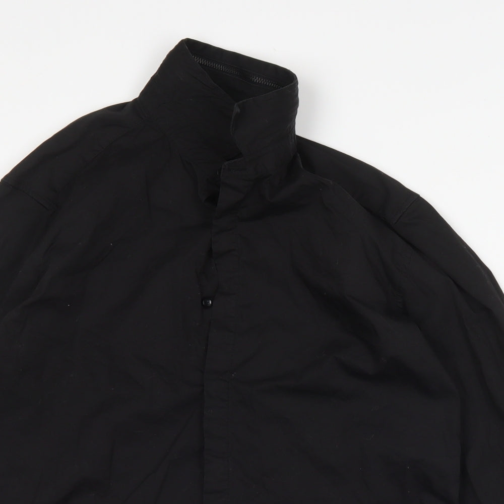 Antony Morato Mens Black  Cotton  Button-Up Size M Collared