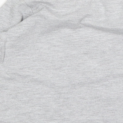 Matalan Girls Grey  Cotton Basic T-Shirt Size 9-12 Months Round Neck  - Daddy