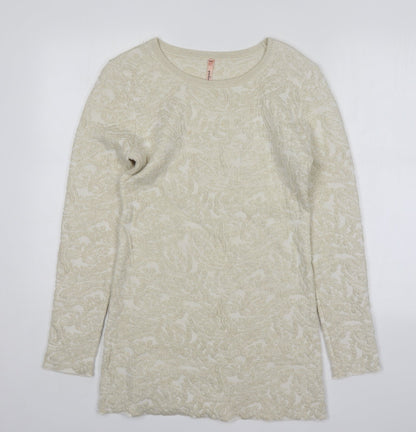 Womens UK Size S Sweewe Gold Pullover Jumper