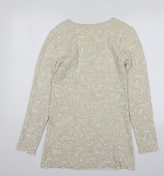 Womens UK Size S Sweewe Gold Pullover Jumper