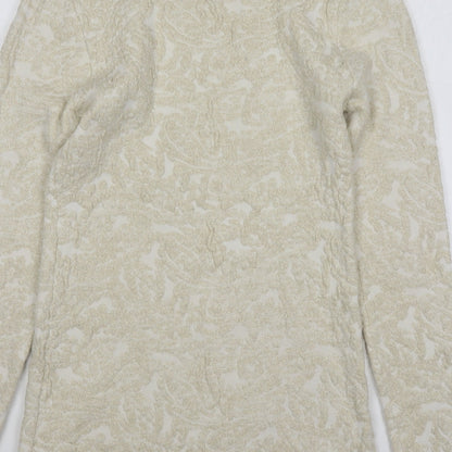 Womens UK Size S Sweewe Gold Pullover Jumper