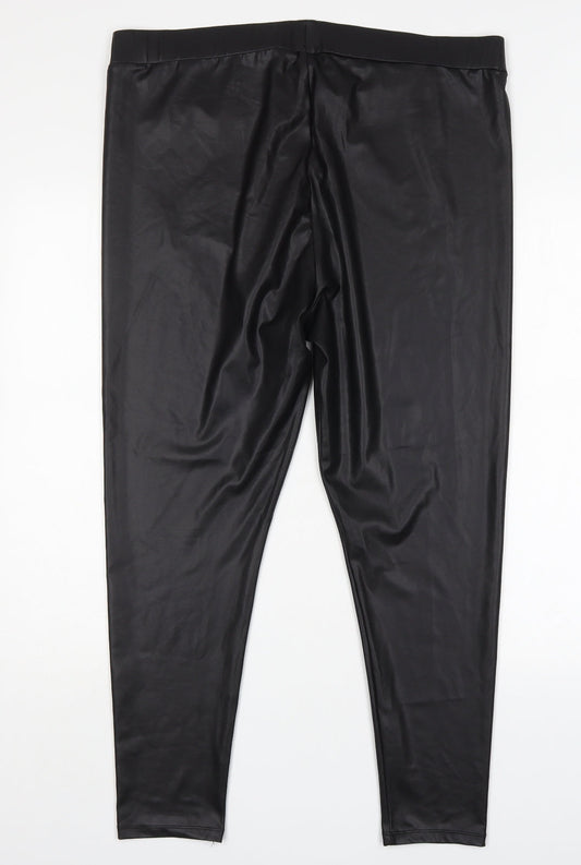Primark Womens Black  Polyester Jegging Jeans Size XL L28 in Regular