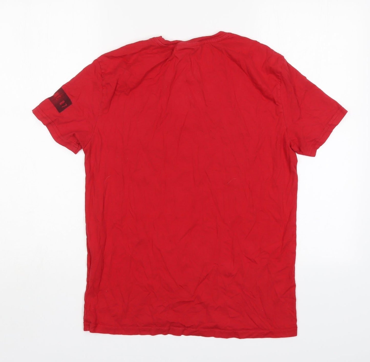 Machinist Mens Red    T-Shirt Size M Round Neck