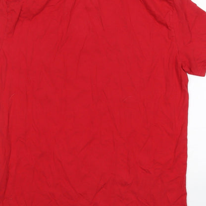 Machinist Mens Red    T-Shirt Size M Round Neck