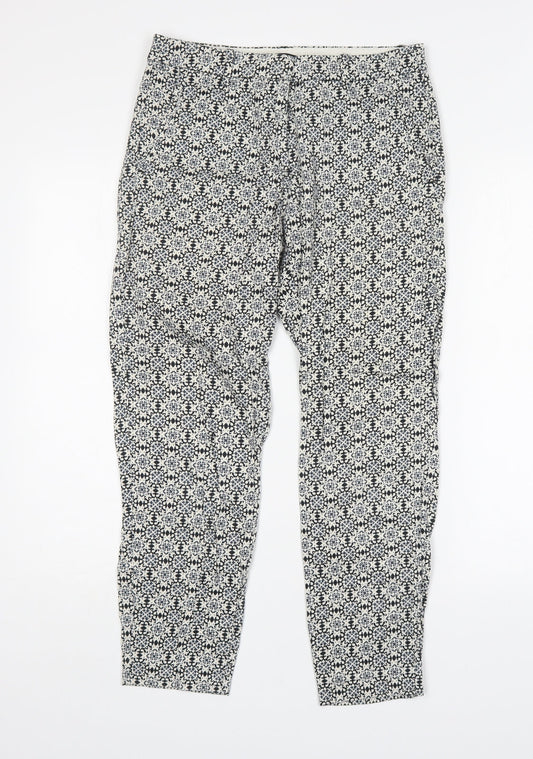 Womens UK Size 8 H&M Regular Fit Chino Multicoloured Trousers