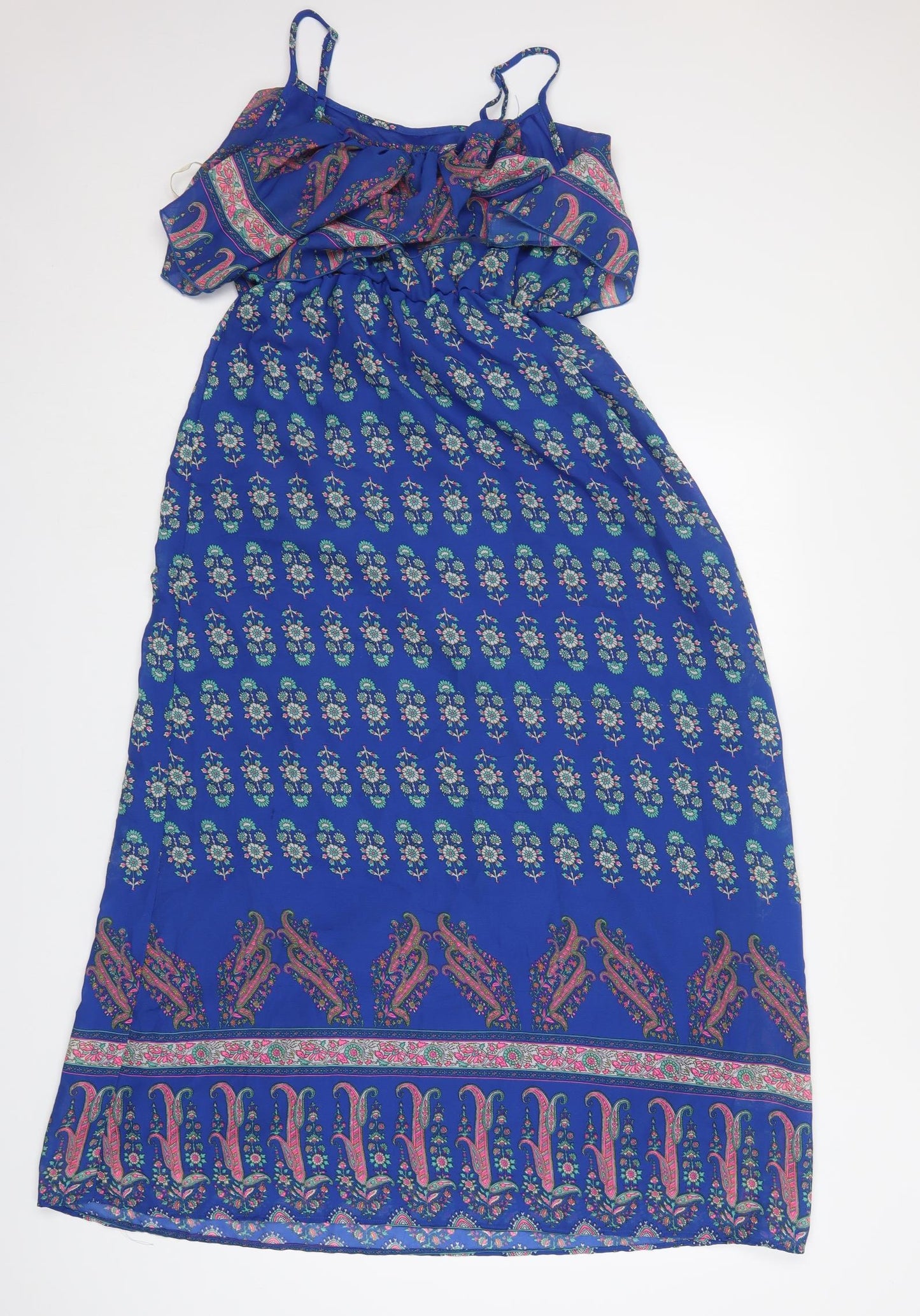 Atmosphere Womens Multicoloured Paisley Polyester A-Line  Size 8  Off the Shoulder