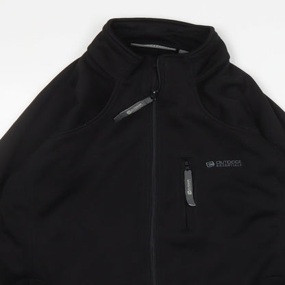 Outdoor Essentials Mens Black  Polyester Pullover Sweatshirt Size M