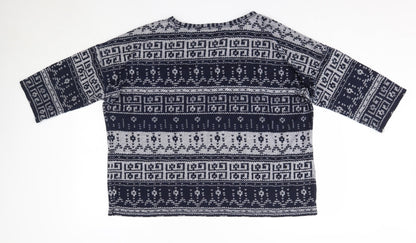 Womens UK Size 20 M&S Blue Pullover Jumper