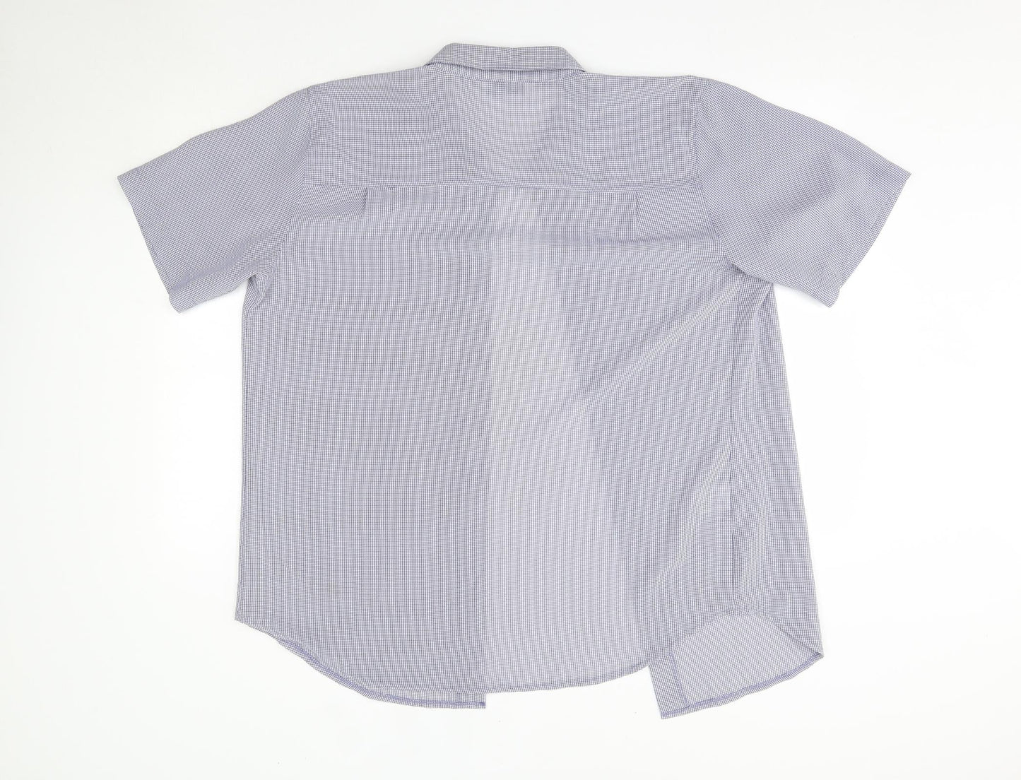 Womens UK Size 18 Joie de Vivre Blue Basic Button-Up