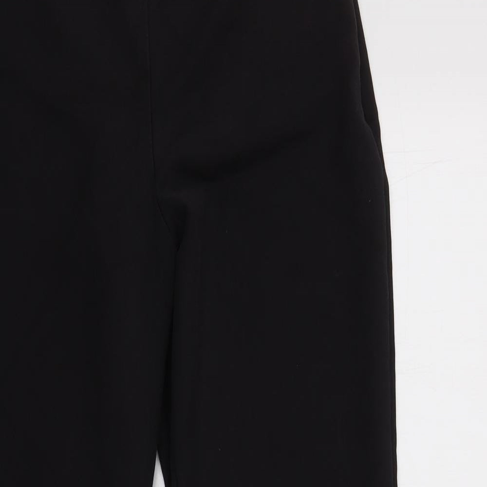 Monsoon Womens Black  Cotton Dress Pants Trousers Size 8 L27 in Regular Zip