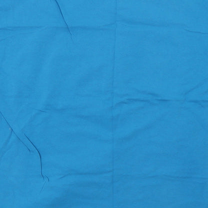 Fruit of the Loom Boys Blue  Cotton Basic T-Shirt Size 12-13 Years Crew Neck  - Gran Canaria