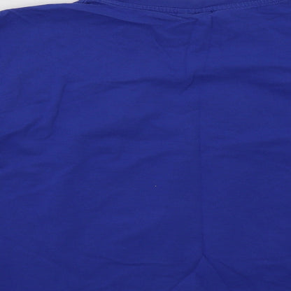Fashion UK Girls Blue  Cotton Basic T-Shirt Size 11-12 Years Crew Neck  - Angry Birds