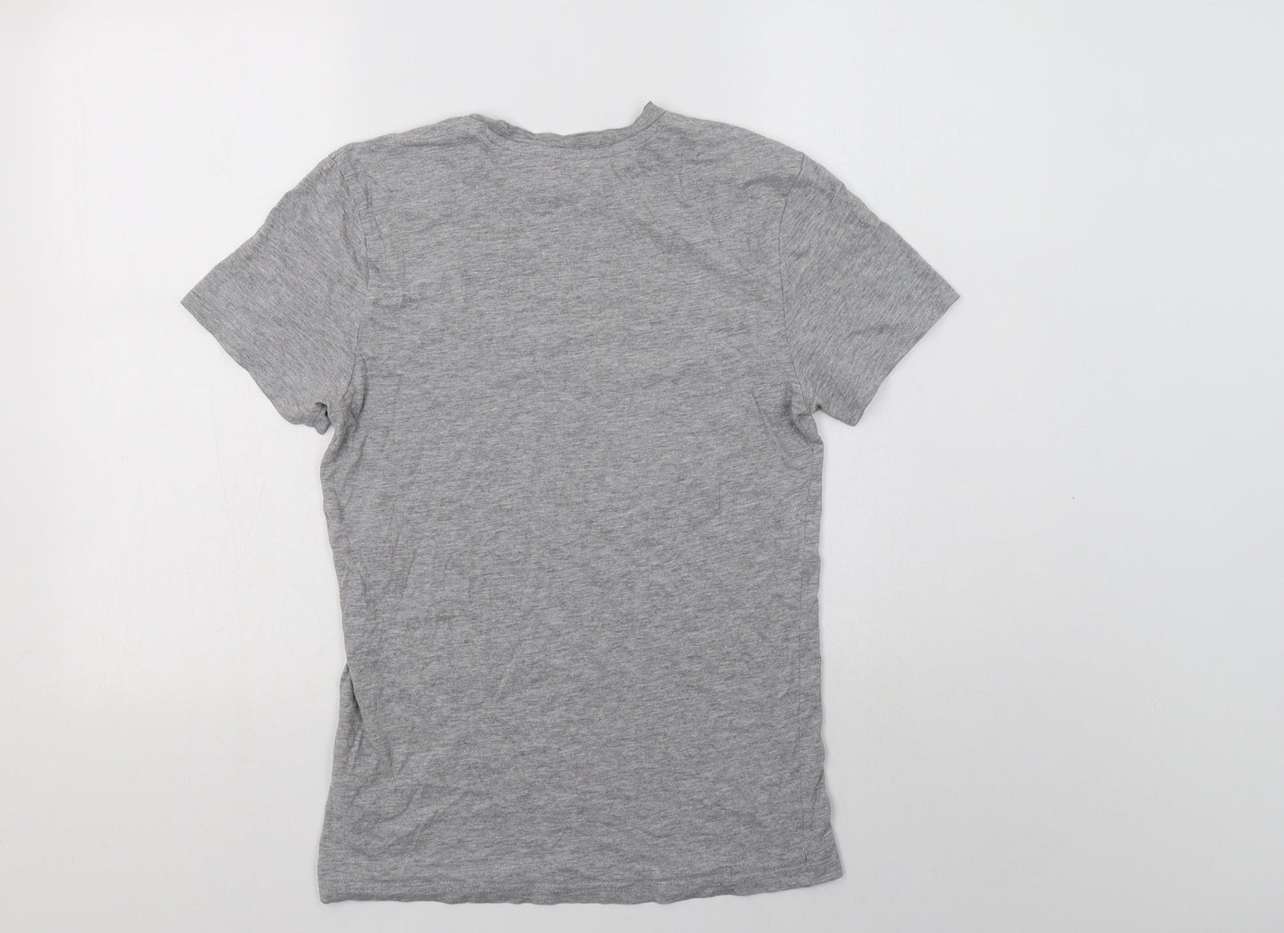 Womens UK Size XS H&M Grey Basic T-Shirt